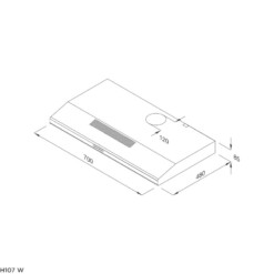 Malloca H107W - Máy Hút Mùi Classic 70cm