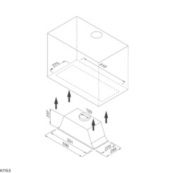 Malloca K1153 - Máy Hút Mùi Âm Tủ 53cm