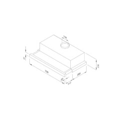 Malloca K1507 - Máy Hút Mùi Âm Tủ 70cm