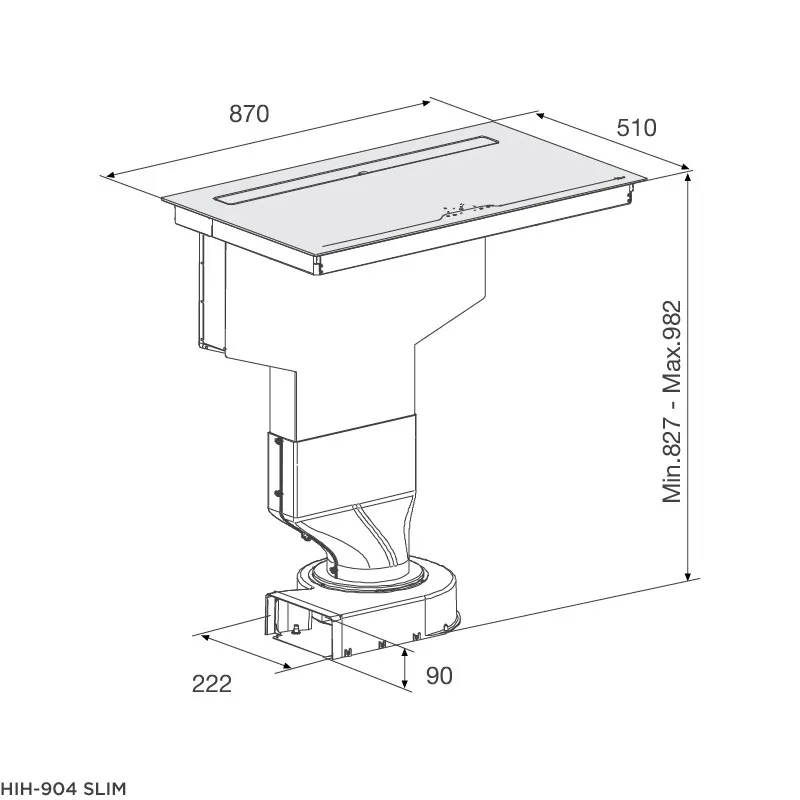 Malloca HIH-904 SLIM - Bếp 4 Từ Kết Hợp Máy Hút Mùi 87cm 9 Malloca HIH-904 SLIM - Bếp 4 Từ Kết Hợp Máy Hút Mùi 87cm
