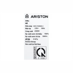 Máy Nước Nóng Trực Tiếp Ariston Aures Premium 4.5, 4500W, Không Bơm