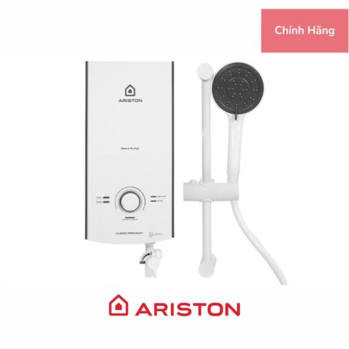 Máy Nước Nóng Trực Tiếp Ariston Aures Premium 4.5P, 4500W, Có Bơm