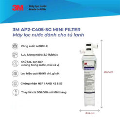 Máy lọc nước tủ lạnh 3M AP2 C405 SG mini filter nhập khẩu Mỹ 12 Máy lọc nước tủ lạnh 3M AP2 C405 SG mini filter nhập khẩu Mỹ