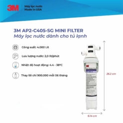 Máy lọc nước tủ lạnh 3M AP2 C405 SG mini filter nhập khẩu Mỹ 15 Máy lọc nước tủ lạnh 3M AP2 C405 SG mini filter nhập khẩu Mỹ