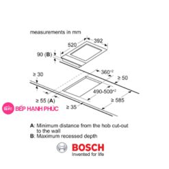 Bếp điện Bosch PKY475FB1E – 2 vùng nấu 9 mức gia nhiệt 5 Bếp điện Bosch PKY475FB1E – 2 vùng nấu 9 mức gia nhiệt