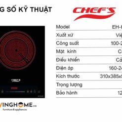 Bếp Điện Đơn Chefs EH-IH22A 31CM 1 Điện Kính Ceramic 13 Bếp Điện Đơn Chefs EH-IH22A 31CM 1 Điện Kính Ceramic