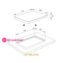 Bếp điện Malloca MH-02R - 2 điện chữ nhật 72cm mặt kính EuroKera 4 Bếp điện Malloca MH-02R - 2 điện chữ nhật 72cm mặt kính EuroKera