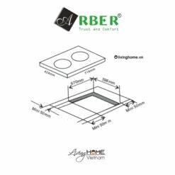 Bếp điện từ Arber AB377 mặt kính Vitroceramic 7 Bếp điện từ Arber AB377 mặt kính Vitroceramic