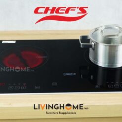 Bếp Điện Từ Chefs EH-MIX2000A 69CM 1 Điện 1 Từ Kính EuroKera 10 Bếp Điện Từ Chefs EH-MIX2000A 69CM 1 Điện 1 Từ Kính EuroKera