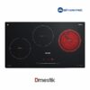 Bếp điện từ Dmestik ML 931 DKT - 2 từ 1 điện 78cm kính Eurokera 1 Bếp điện từ Dmestik ML 931 DKT - 2 từ 1 điện 78cm kính Eurokera