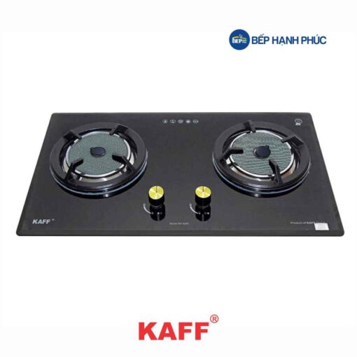 Bếp gas âm Kaff KF-608I - 2 vùng nấu 75cm kính đen