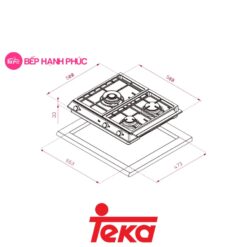 Bếp gas âm Teka Total EX 60.1 3G 3 mặt nấu 7 Bếp gas âm Teka Total EX 60.1 3G 3 mặt nấu