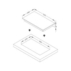 Alternative view of Bếp Kính Âm 1 Từ Malloca Domino MDI 301