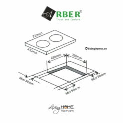 Bếp từ Arber AB679 mặt kính Kanger 3600W 9 Bếp từ Arber AB679 mặt kính Kanger 3600W