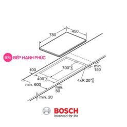 Alternative view of Bếp từ Bosch PPI82560MS – 2 vùng nấu mặt kính Schott