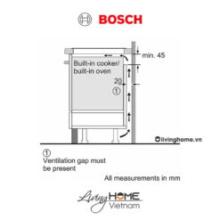 Bếp từ Bosch PID631BB1E - Mặt kính Schott 3 vùng nấu 60cm 12 Bếp từ Bosch PID631BB1E - Mặt kính Schott 3 vùng nấu 60cm