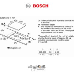 Bếp từ Bosch PID631BB1E - Mặt kính Schott 3 vùng nấu 60cm 17 Bếp từ Bosch PID631BB1E - Mặt kính Schott 3 vùng nấu 60cm