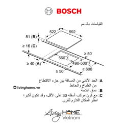 Bếp từ Bosch PVJ611FB5E - Kết hợp 3 vùng nấu 60cm 10 Bếp từ Bosch PVJ611FB5E - Kết hợp 3 vùng nấu 60cm