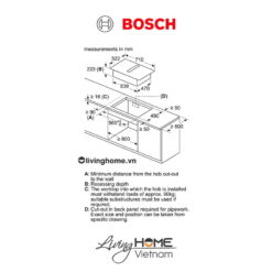 Bếp từ Bosch PVQ731F15E 71CM 4 Từ Kính Schott Ceran 23 Bếp từ Bosch PVQ731F15E 71CM 4 Từ Kính Schott Ceran