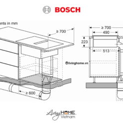 Bếp từ Bosch PVQ731F15E 71CM 4 Từ Kính Schott Ceran 21 Bếp từ Bosch PVQ731F15E 71CM 4 Từ Kính Schott Ceran