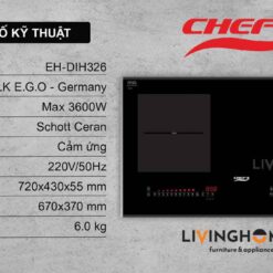 Bếp từ Chefs EH-DIH326 tiện dụng bền bỉ 15 Bếp từ Chefs EH-DIH326 tiện dụng bền bỉ