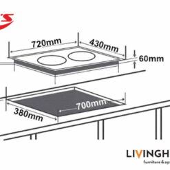 Bếp từ Chefs EH-DIH868 kính Schott Ceran siêu bền 17 Bếp từ Chefs EH-DIH868 kính Schott Ceran siêu bền