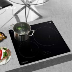 Alternative view of Bếp từ Dmestik ES 603 DKI - 3 vùng nấu từ 52cm mặt kính Schott