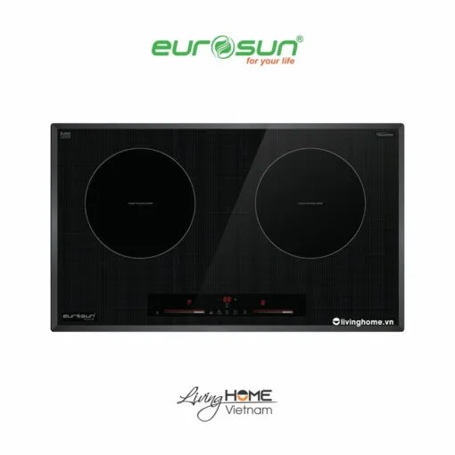 Bếp từ Eurosun EU-T710Pro 2 vùng nấu thiết kế màu bạc hiện đại