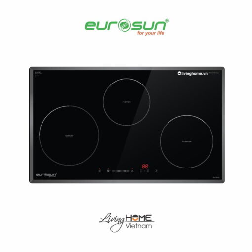 Bếp từ Eurosun EU-T881G 3 vùng nấu màu đen cực xịn