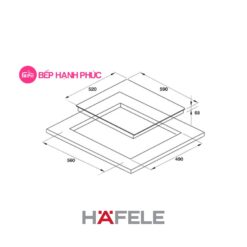 Alternative view of Bếp từ Hafele HC-I603D - 3 vùng nấu