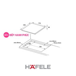 Alternative view of Bếp từ Hafele HC-IF77D - 3 vùng nấu