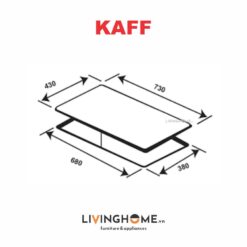 Happy Kitchen 47 Alternative view of Bếp Từ Kaff KF-HID7348II 73CM 2 Từ Mặt Kính Schott Ceran