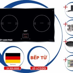 Bếp từ Kaff KF-LCD2IG - 2 từ 73cm kính Schott Ceran 5 Bếp từ Kaff KF-LCD2IG - 2 từ 73cm kính Schott Ceran