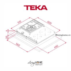 Bếp gas Teka JZC 63312 ABN BK âm 3 vùng nấu thiết kế sang trọng, tinh tế 9 Bếp gas Teka JZC 63312 ABN BK âm 3 vùng nấu thiết kế sang trọng, tinh tế