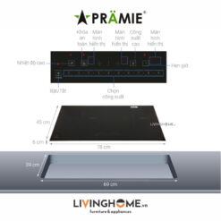 Bếp từ Pramie IPP 6588 đôi thông minh tiết kiệm điện