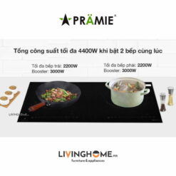 Bếp từ Pramie PRMY 2205 đôi hiện đại điều khiển cảm ứng siêu nhạy 11 Bếp từ Pramie PRMY 2205 đôi hiện đại điều khiển cảm ứng siêu nhạy