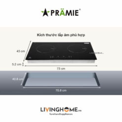 Bếp từ Pramie PRTH 2201 đôi thiết kế màu đen, sang trọng 16 Bếp từ Pramie PRTH 2201 đôi thiết kế màu đen, sang trọng