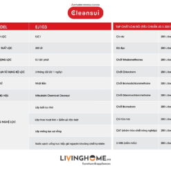 Bình lọc nước cầm tay Cleansui EJ103 nhập khẩu Nhật 9 Bình lọc nước cầm tay Cleansui EJ103 nhập khẩu Nhật