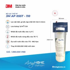 Alternative view of Bộ lọc thô 10 inch 3M AP 055T - 110 nhập khẩu Mỹ