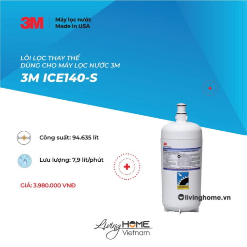 Bộ lọc 3M HF-40S dùng cho máy lọc nước 3M ICE140-S nhập khẩu Mỹ