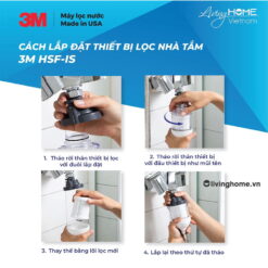 Bộ 3 lõi lọc cho thiết bị lọc sen tắm 3M HSF-IR nhập khẩu Mỹ 10 Bộ 3 lõi lọc cho thiết bị lọc sen tắm 3M HSF-IR nhập khẩu Mỹ