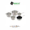 Bộ nồi inox Arber AB-DQ01 không gỉ bền êm 2 Bộ nồi inox Arber AB-DQ01 không gỉ bền êm