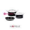 Bộ nồi chảo Hafele 531.08.043 - màu đen 3 lớp 2 Bộ nồi chảo Hafele 531.08.043 - màu đen 3 lớp
