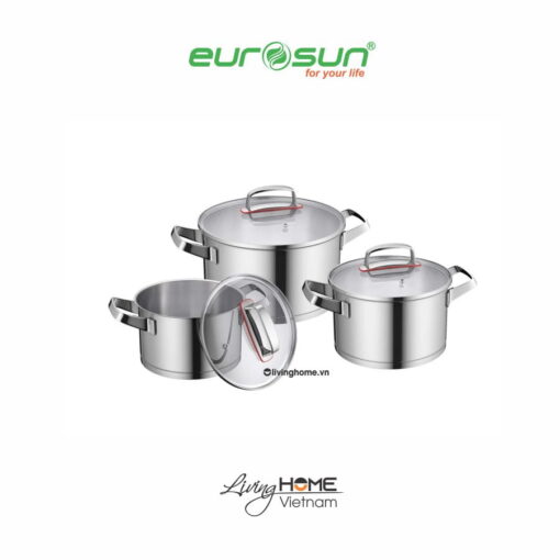 Bộ nồi Eurosun MC1805-Visions inox 304 6 món