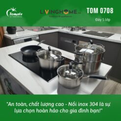 Bộ Nồi Inox 304 Tomate TOM 0708, 8 Món 9 Bộ Nồi Inox 304 Tomate TOM 0708, 8 Món