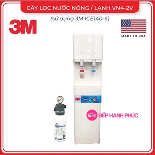 Cây lọc nước nóng lạnh 2 vòi (sử dụng 3M ICE140-S) - Nhập khẩu Mỹ