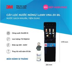 Alternative view of Cây lọc nước nóng lạnh 3 vòi (đen) - Sử dụng 3M ICE140-S