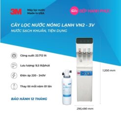 Cây lọc nước nóng lạnh 3 vòi (trắng) - Sử dụng 3M FF100 14 Cây lọc nước nóng lạnh 3 vòi (trắng) - Sử dụng 3M FF100