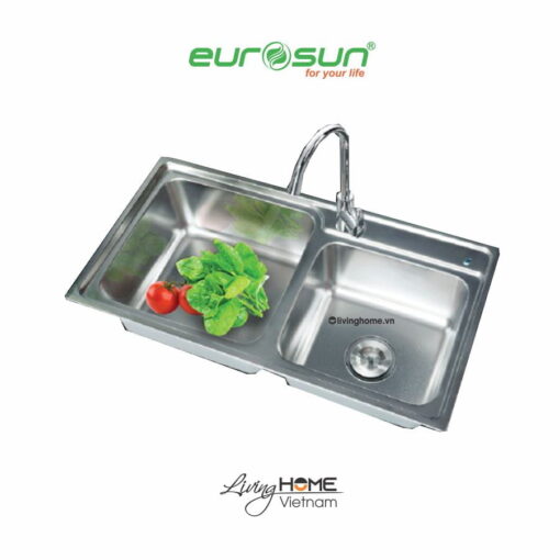 Chậu rửa chén Eurosun EU-8143E6 Handmade chống tràn, chống ồn