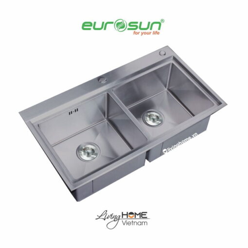 Chậu rửa chén Eurosun EU-8246HS Handmade Nano treatment